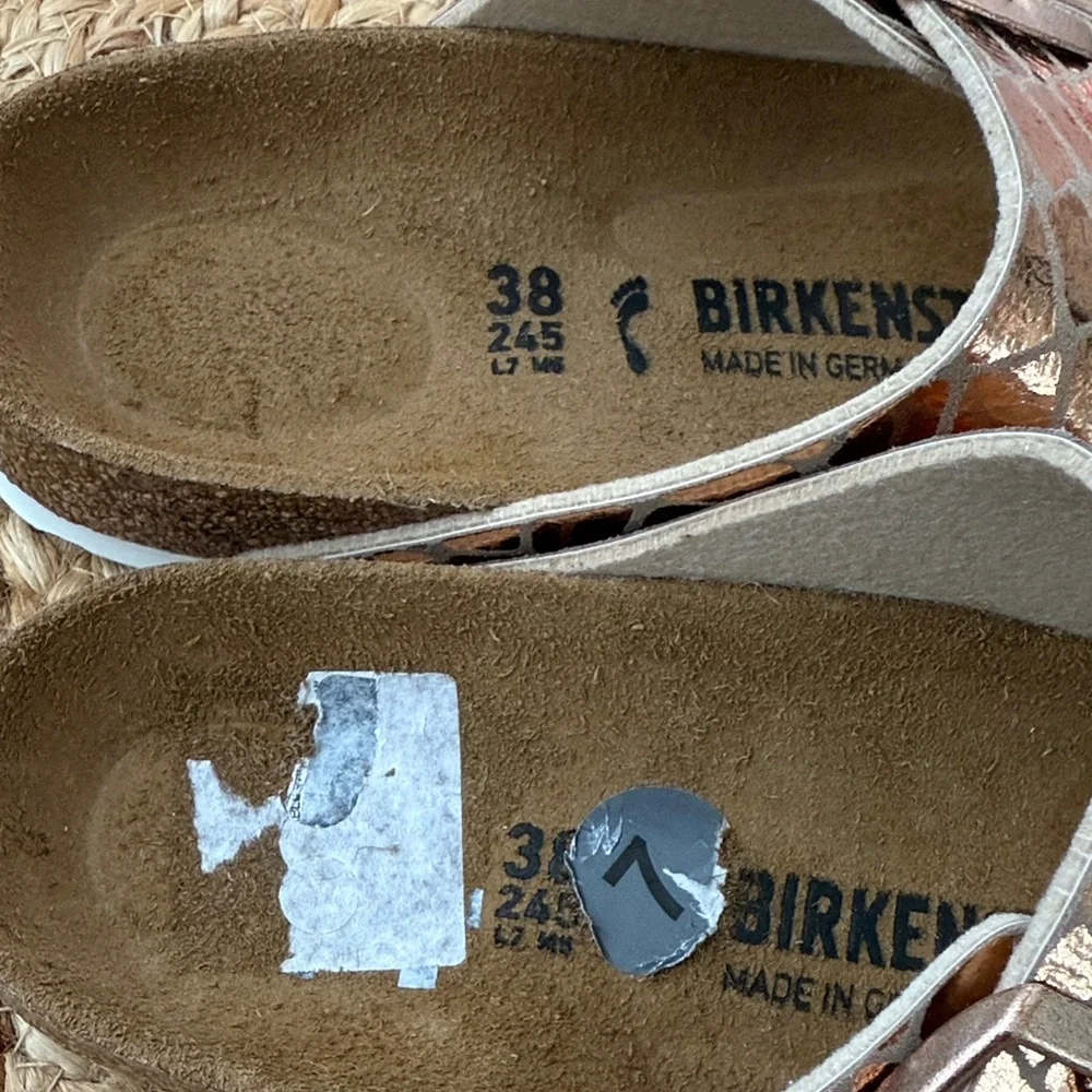 Birkenstock Women's Sandals - Metallic Rose Gold - Picture 2 of 6